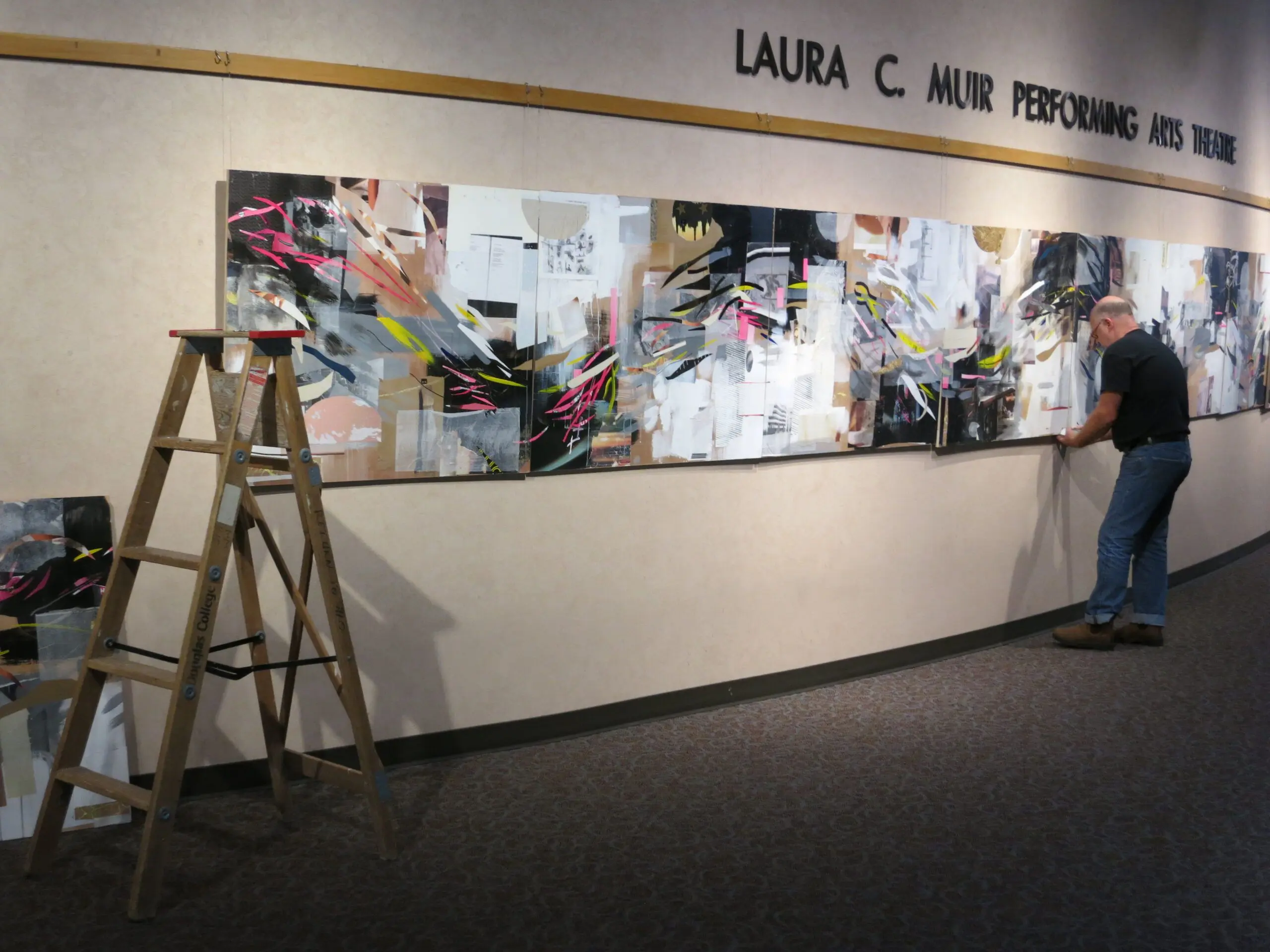Ewan and Jessie McNeil artwork installed at Amelia Douglas Gallery
