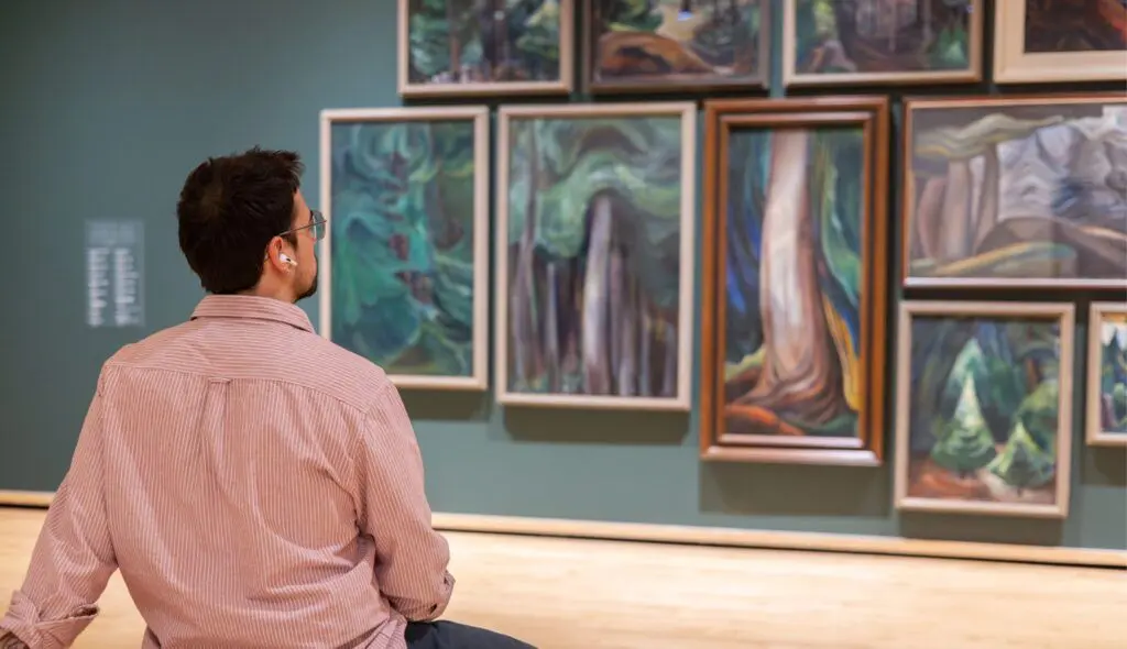 A visitor discovers the paintings of Emily Carr