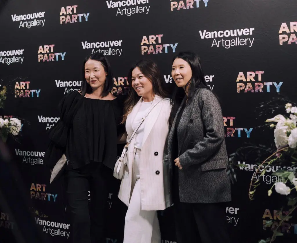 Three women at Art Party