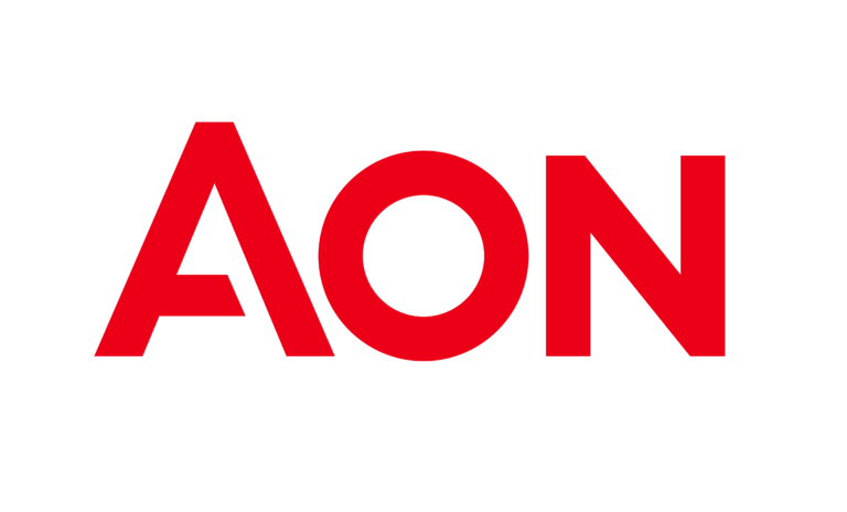 Aon logo in red text.