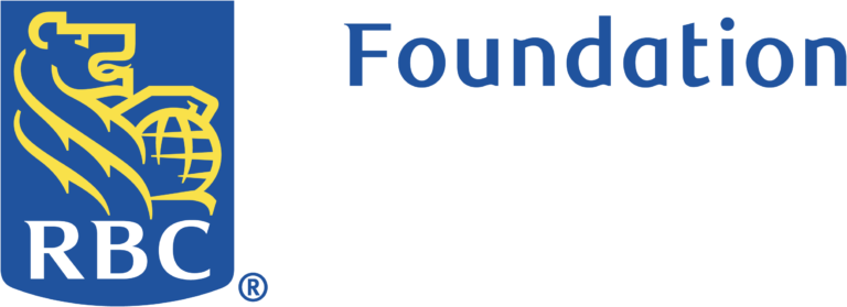 The RBC Foundation logo with a blue shield with a yellow lion on it and the letters RBC with the word "Foundation" in blue beside the shield to the right.