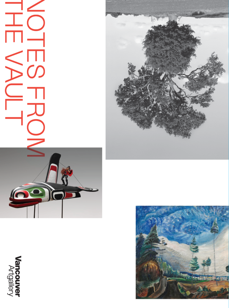 Cover of the Notes from the Vault catalogue featuring a collage of images on the cover