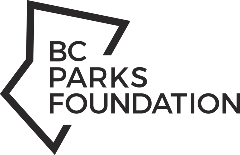 BC Parks Foundation logo in charcoal with an outline of BC