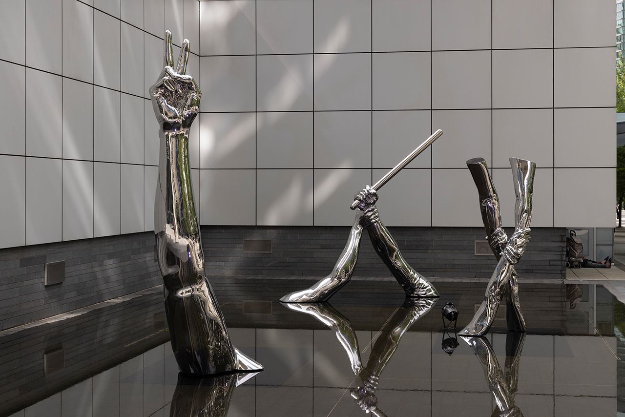 Installation view of Offsite: Hank Willis Thomas