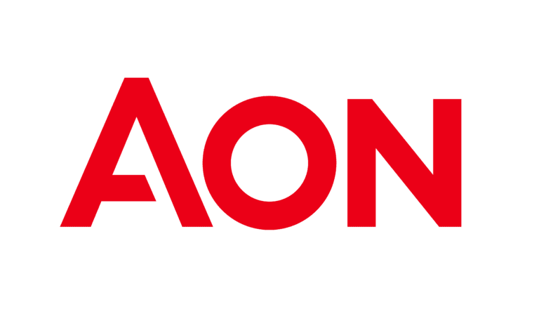 Aon logo in red text.