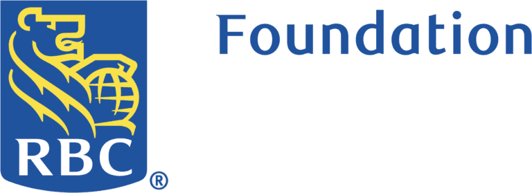 The RBC Foundation logo with a blue shield with a yellow lion on it and the letters RBC with the word "Foundation" in blue beside the shield to the right.